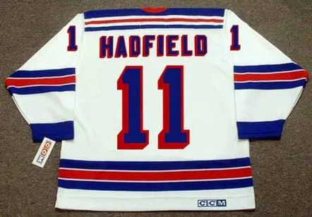 VIC HADFIELD New York Rangers 1972 Home CCM Throwback NHL Hockey Jersey 