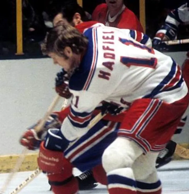 VIC HADFIELD New York Rangers 1972 Home CCM Throwback NHL Hockey Jersey 