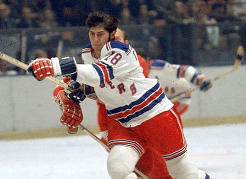 WALT TKACZUK New York Rangers 1972 CCM Throwback Home Hockey Jersey 