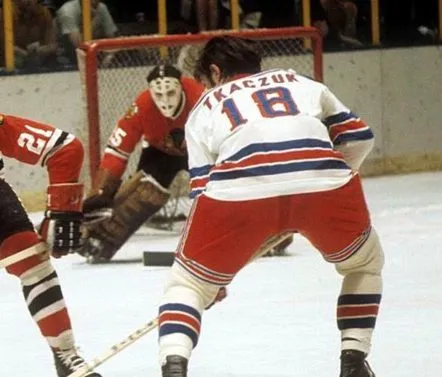 WALT TKACZUK New York Rangers 1972 CCM Throwback Home Hockey Jersey 