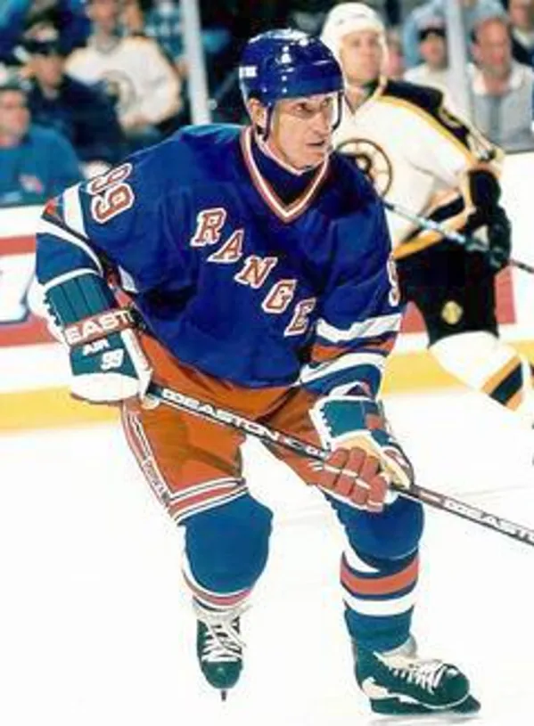 WAYNE GRETZKY New York Rangers 1997 Away CCM NHL Vintage Throwback Jersey 