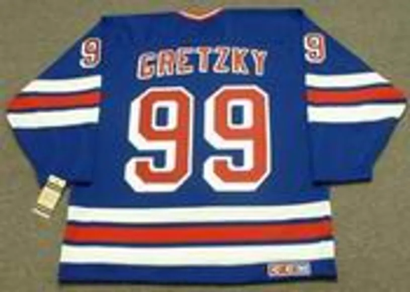 WAYNE GRETZKY New York Rangers 1997 Away CCM NHL Vintage Throwback Jersey 