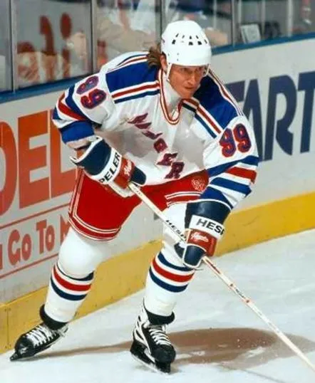 WAYNE GRETZKY New York Rangers 1997 Home CCM NHL Vintage Throwback Jersey 