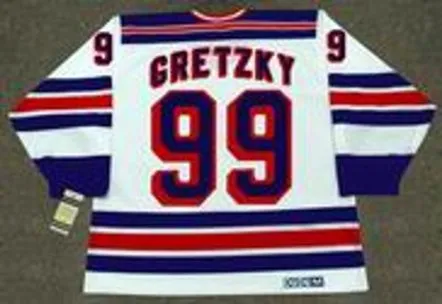 WAYNE GRETZKY New York Rangers 1997 Home CCM NHL Vintage Throwback Jersey 