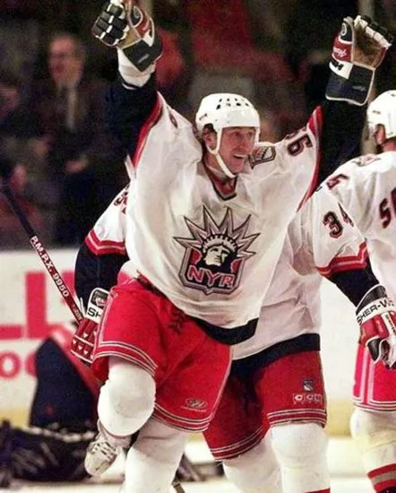 WAYNE GRETZKY New York Rangers 1999 Alternate CCM NHL Vintage Throwback Jersey 