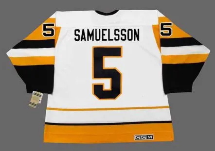 ULF SAMUELSSON Pittsburgh Penguins 1992 CCM Vintage Home NHL Hockey Jersey 