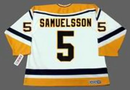 ULF SAMUELSSON Pittsburgh Penguins 1994 CCM Throwback Home NHL Jersey 