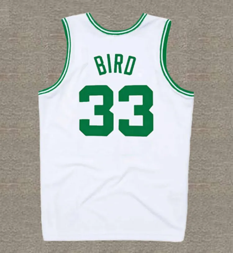 LARRY BIRD Boston Celtics 1984 Home Throwback NBA Basketball Jersey 