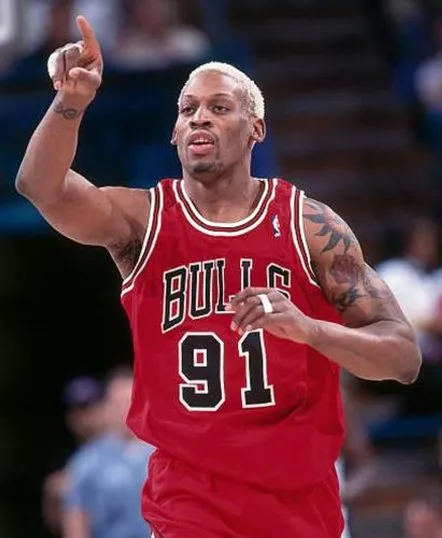 DENNIS RODMAN Chicago Bulls 1997 Throwback NBA Basketball Jersey 