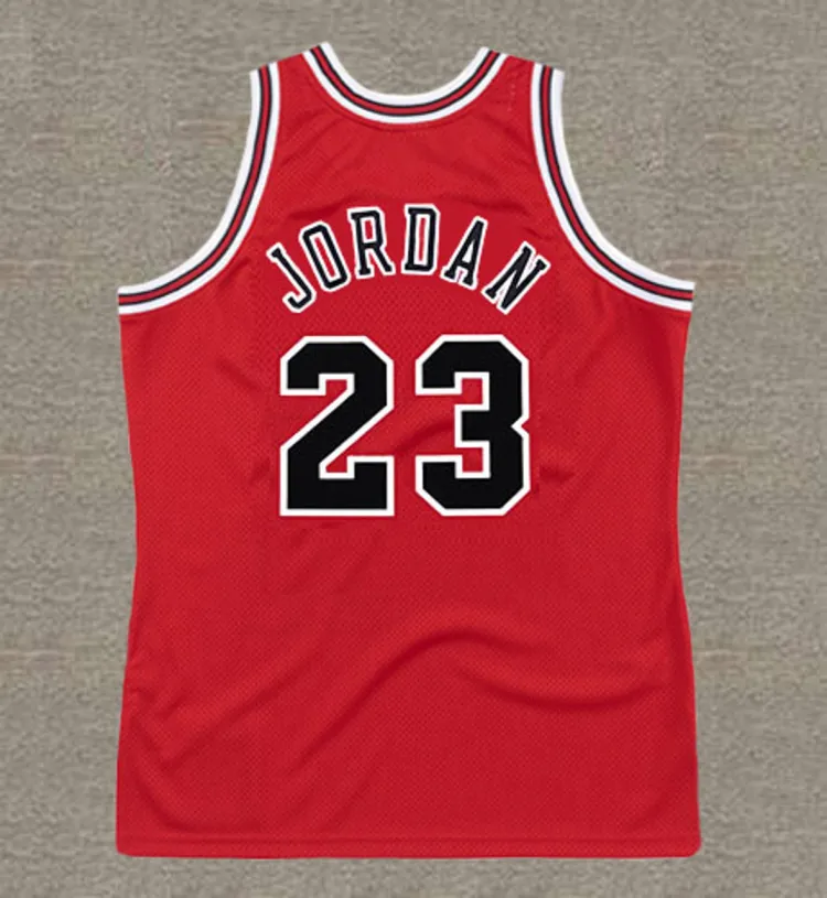 MICHAEL JORDAN Chicago Bulls 1997 Throwback NBA Basketball Jersey 