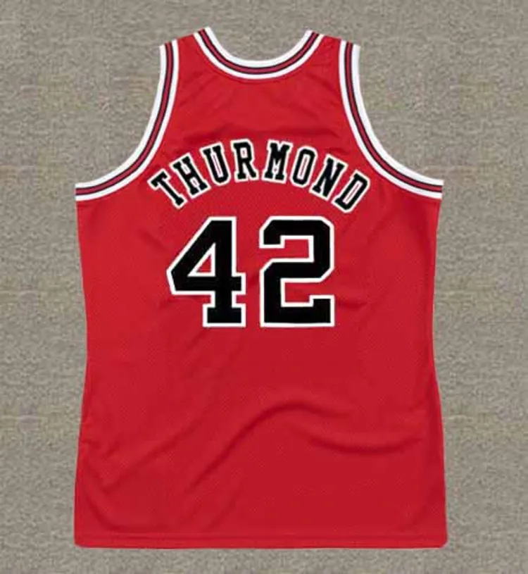NATE THURMOND Chicago Bulls 1975 Throwback NBA Basketball Jersey 