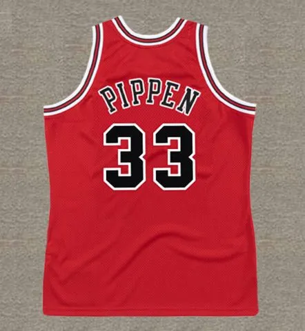 SCOTTIE PIPPEN Chicago Bulls 1997 Throwback NBA Basketball Jersey 