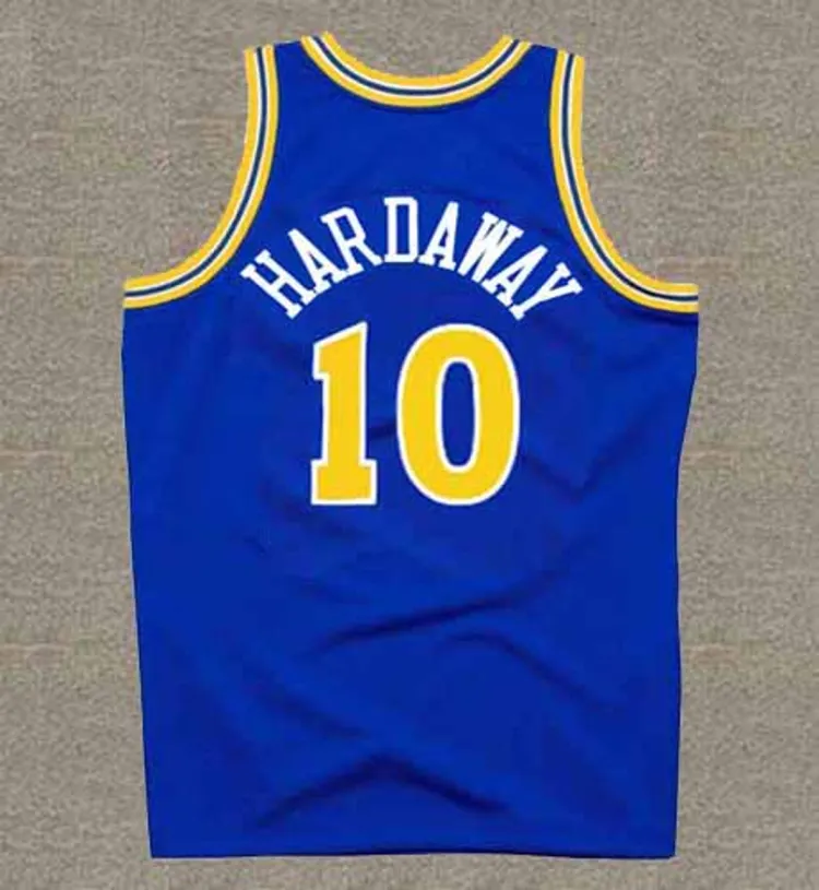 TIM HARDAWAY Golden State Warriors 1994 Throwback NBA Basketball Jersey 
