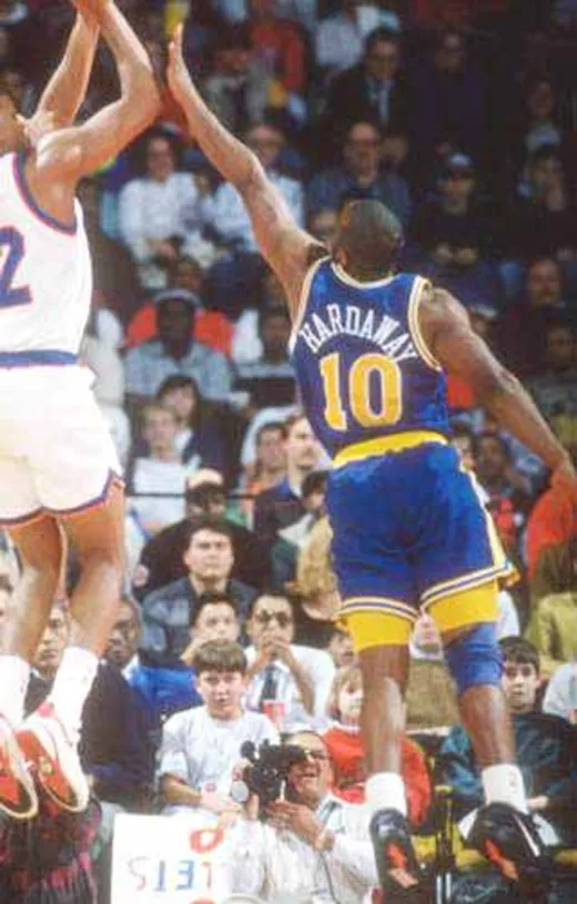 TIM HARDAWAY Golden State Warriors 1994 Throwback NBA Basketball Jersey 