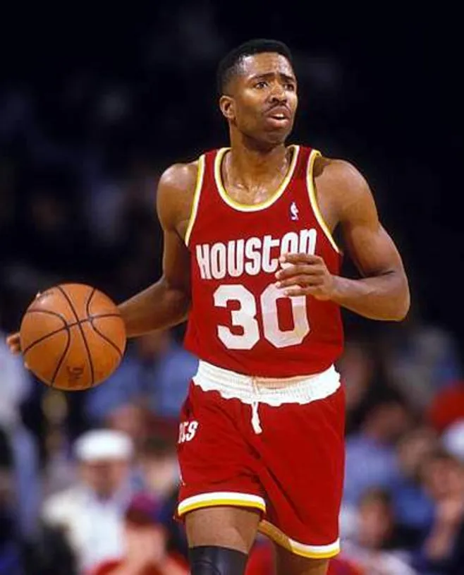 KENNY SMITH Houston Rockets 1995 Throwback NBA Basketball Jersey 