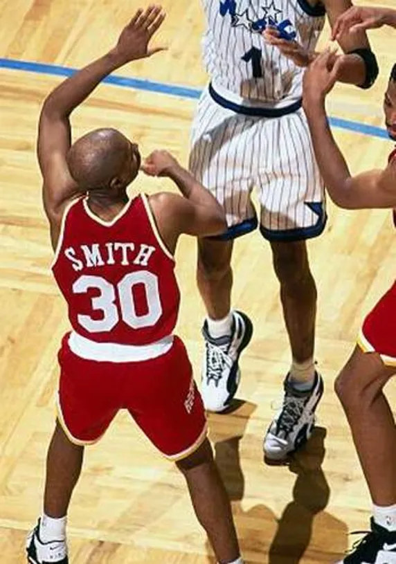 KENNY SMITH Houston Rockets 1995 Throwback NBA Basketball Jersey 