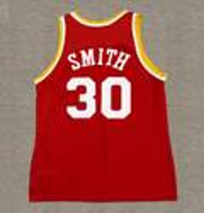 KENNY SMITH Houston Rockets 1995 Throwback NBA Basketball Jersey 