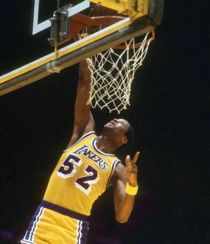 JAMAAL WILKES Los Angeles Lakers 1984 Home Throwback NBA Basketball Jersey 