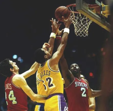 JAMAAL WILKES Los Angeles Lakers 1984 Home Throwback NBA Basketball Jersey 