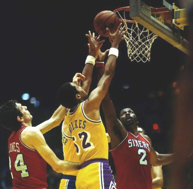 JAMAAL WILKES Los Angeles Lakers 1984 Home Throwback NBA Basketball Jersey 