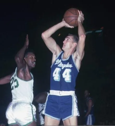 JERRY WEST Los Angeles Lakers 1960’s Throwback NBA Basketball Jersey 