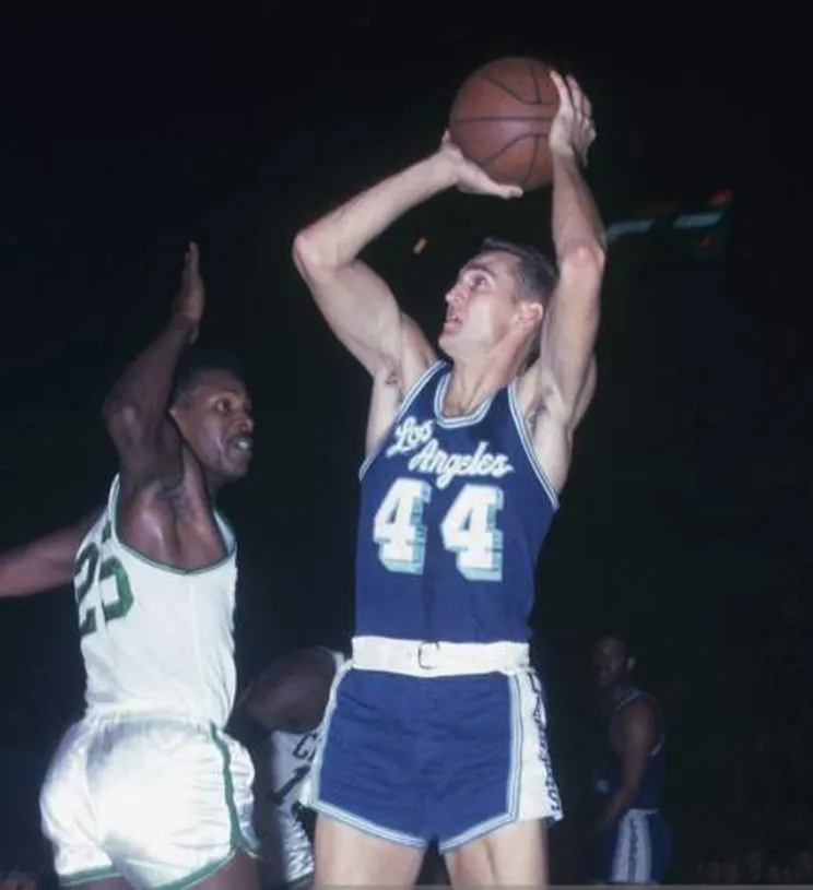 JERRY WEST Los Angeles Lakers 1960’s Throwback NBA Basketball Jersey 