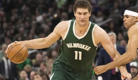 BROOK LOPEZ Milwaukee Bucks 1970’s NBA Throwback Basketball Jersey 
