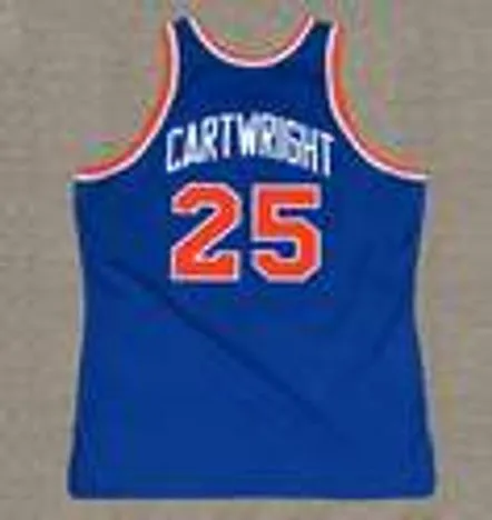 BILL CARTWRIGHT New York Knicks 1983 Throwback NBA Basketball Jersey 