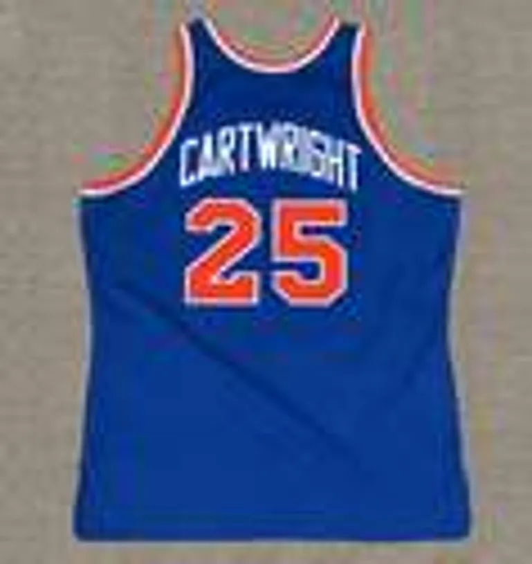 BILL CARTWRIGHT New York Knicks 1983 Throwback NBA Basketball Jersey 