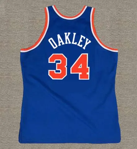 CHARLES OAKLEY New York Knicks 1993 Throwback NBA Basketball Jersey 