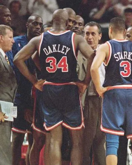 CHARLES OAKLEY New York Knicks 1993 Throwback NBA Basketball Jersey 