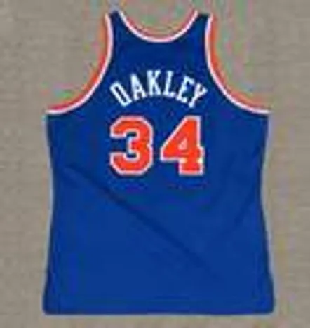 CHARLES OAKLEY New York Knicks 1993 Throwback NBA Basketball Jersey 