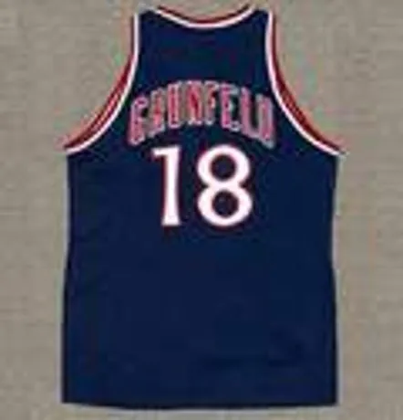ERNIE GRUNFELD New York Knicks 1981 Throwback NBA Basketball Jersey 