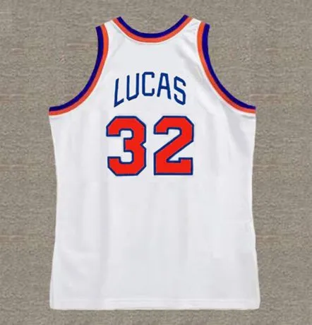 JERRY LUCAS New York Knicks 1973 Home Throwback NBA Basketball Jersey 