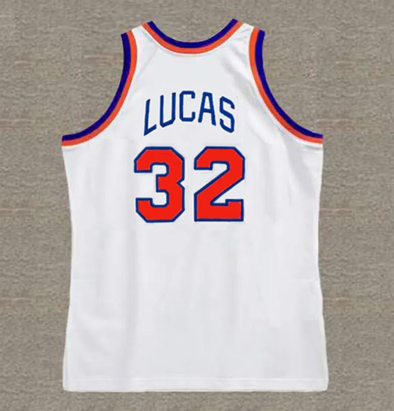 JERRY LUCAS New York Knicks 1973 Home Throwback NBA Basketball Jersey 