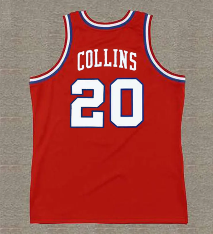 DOUG COLLINS Philadelphia 76ers 1980 Throwback NBA Basketball Jersey 