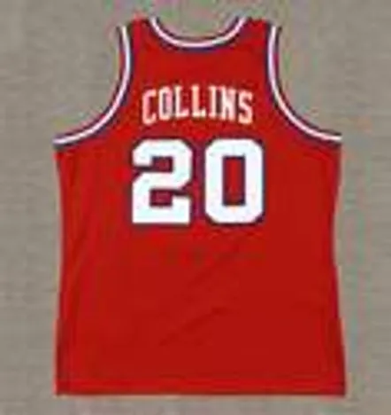 DOUG COLLINS Philadelphia 76ers 1980 Throwback NBA Basketball Jersey 