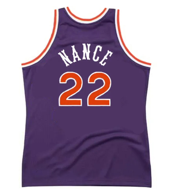LARRY NANCE Phoenix Suns 1986 Away Throwback NBA Basketball Jersey 