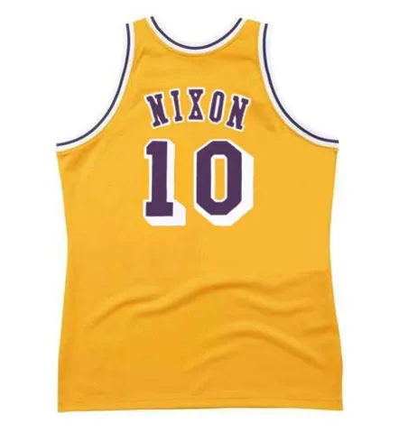NORM NIXON Los Angeles Lakers 1983 Home Throwback NBA Basketball Jersey 