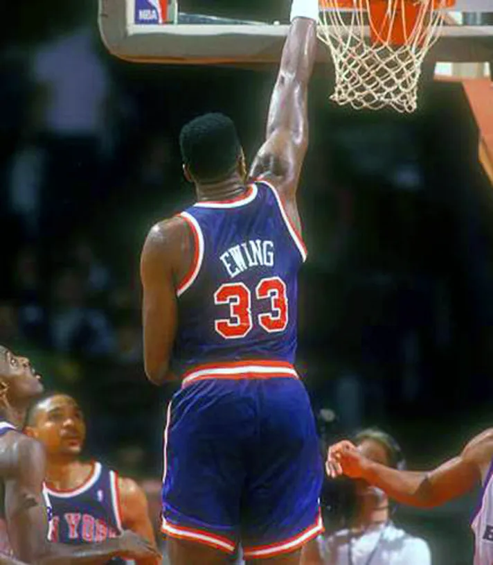 PATRICK EWING New York Knicks 1992 Throwback NBA Basketball Jersey 