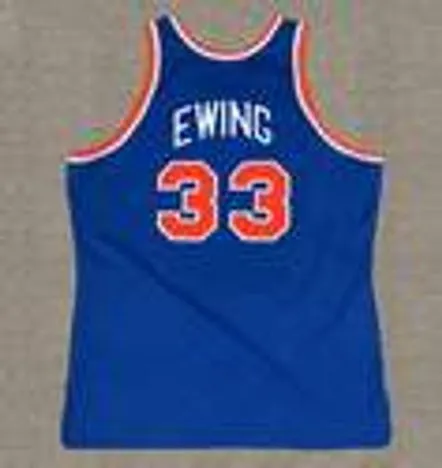 PATRICK EWING New York Knicks 1992 Throwback NBA Basketball Jersey 