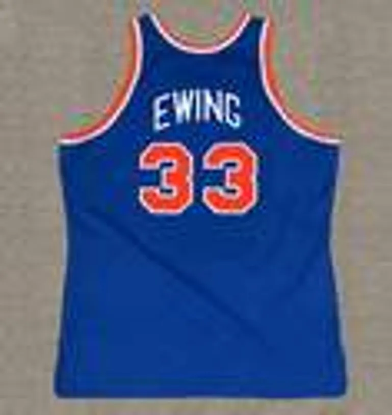PATRICK EWING New York Knicks 1992 Throwback NBA Basketball Jersey 