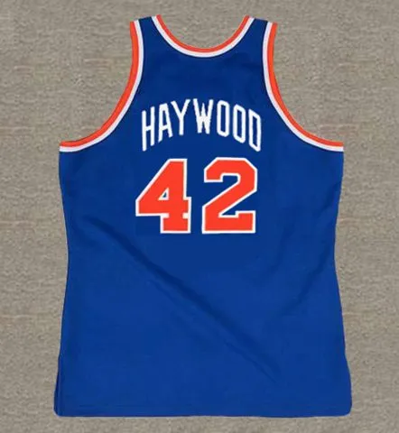 SPENCER HAYWOOD New York Knicks 1976 Throwback NBA Basketball Jersey 