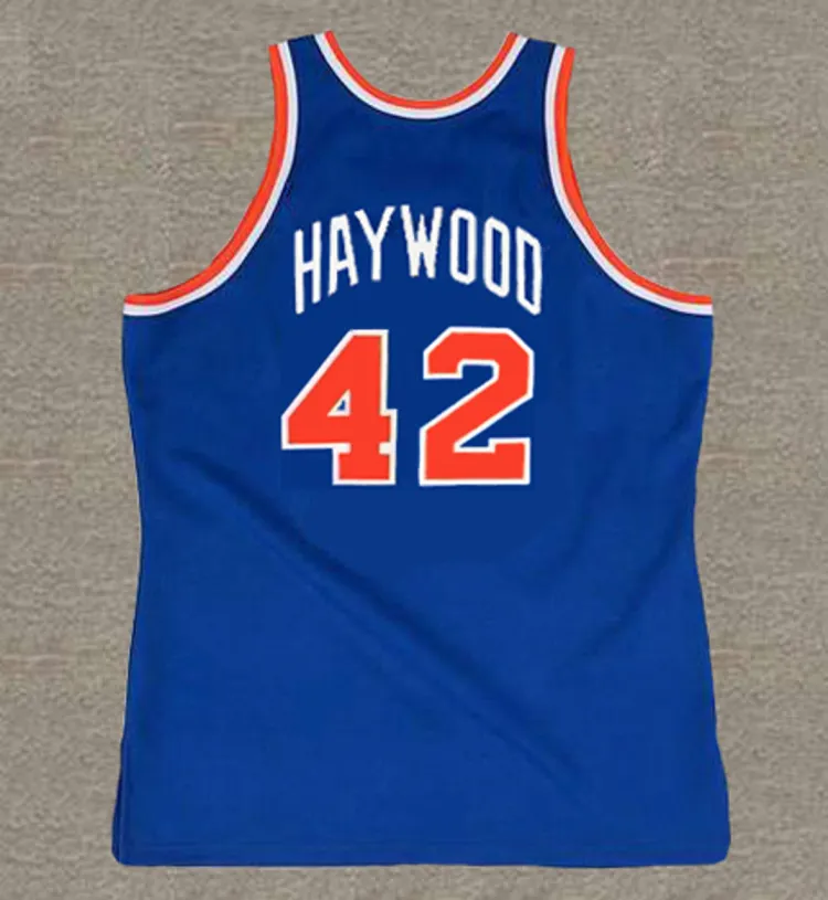 SPENCER HAYWOOD New York Knicks 1976 Throwback NBA Basketball Jersey 