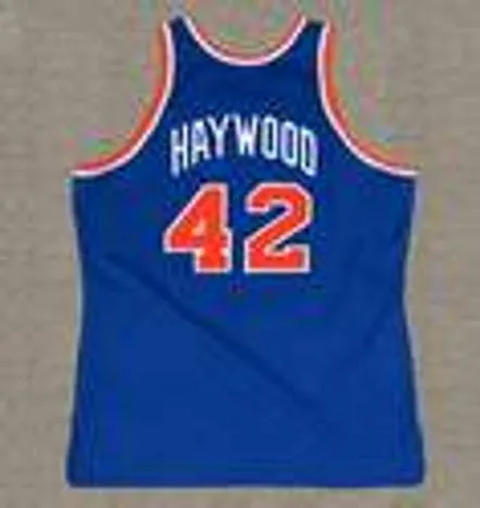 SPENCER HAYWOOD New York Knicks 1976 Throwback NBA Basketball Jersey 