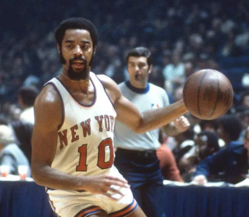 WALT FRAZIER New York Knicks 1973 Home Throwback NBA Basketball Jersey 