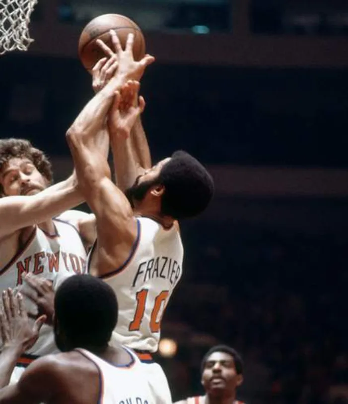 WALT FRAZIER New York Knicks 1973 Home Throwback NBA Basketball Jersey 