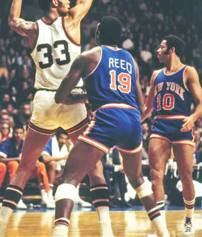 WILLIS REED New York Knicks 1973 Away Throwback NBA Basketball Jersey 