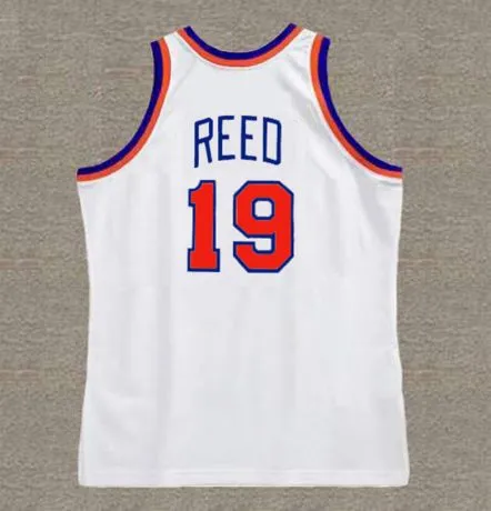 WILLIS REED New York Knicks 1973 Home Throwback NBA Basketball Jersey 