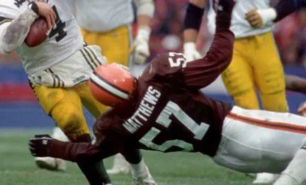 CLAY MATTHEWS Cleveland Browns 1980 Throwback NFL Football Jersey 